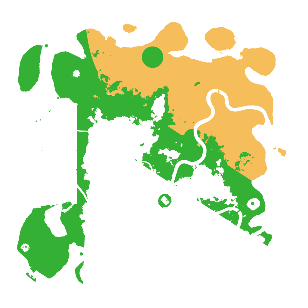 Biome Rust Map: Procedural Map, Size: 3800, Seed: 146594251