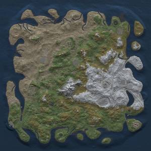 Thumbnail Rust Map: Procedural Map, Size: 5000, Seed: 187187187, 20 Monuments