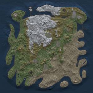 Thumbnail Rust Map: Procedural Map, Size: 4500, Seed: 320245830, 20 Monuments