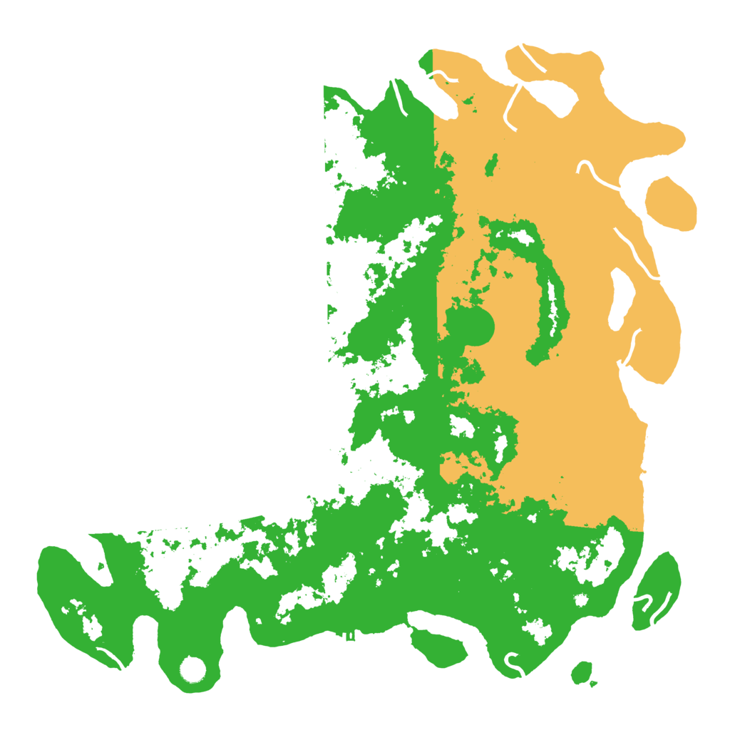 Biome Rust Map: Procedural Map, Size: 5000, Seed: 57234892