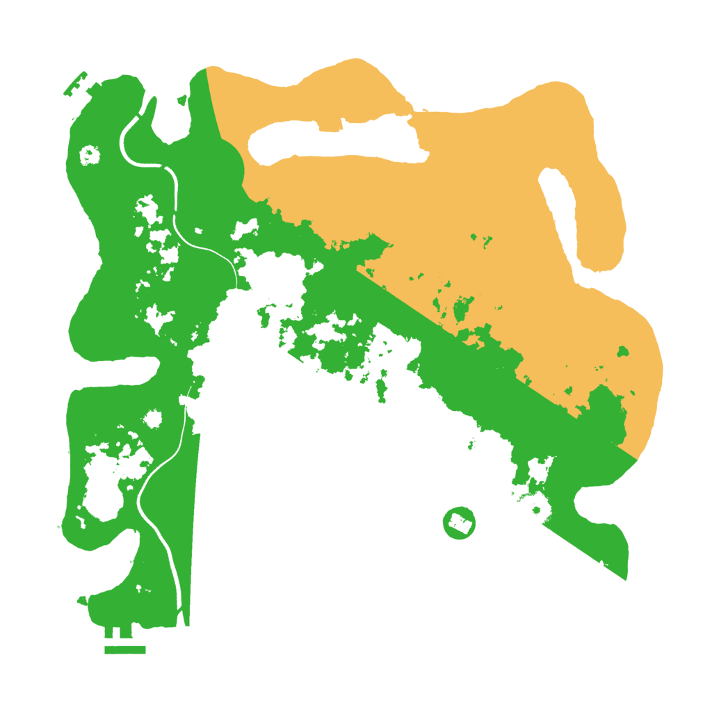 Biome Rust Map: Procedural Map, Size: 3500, Seed: 29212713