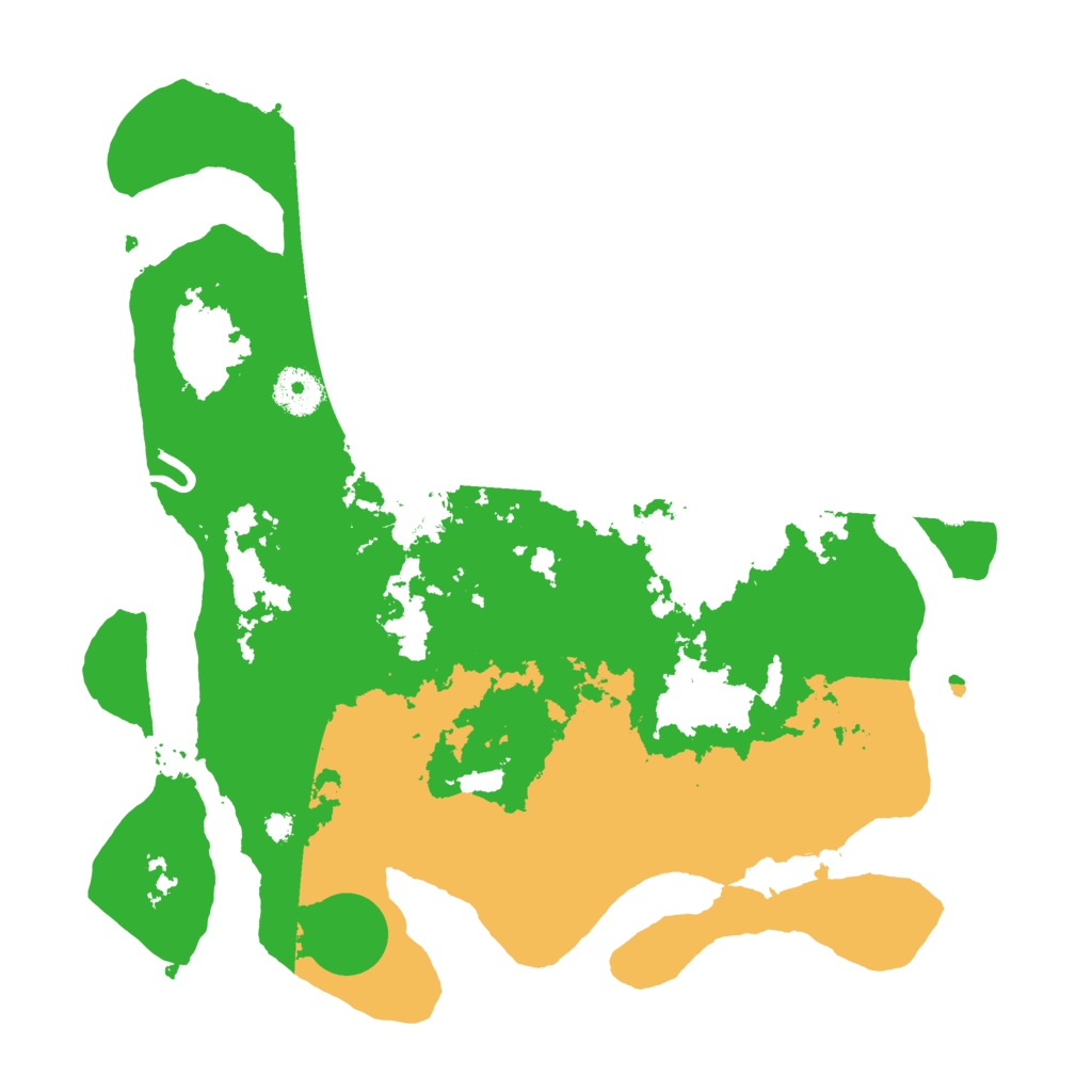 Biome Rust Map: Procedural Map, Size: 3500, Seed: 1364592718