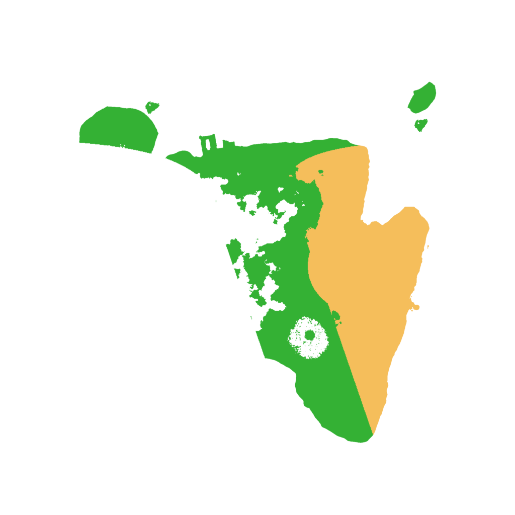 Biome Rust Map: Procedural Map, Size: 2000, Seed: 32343