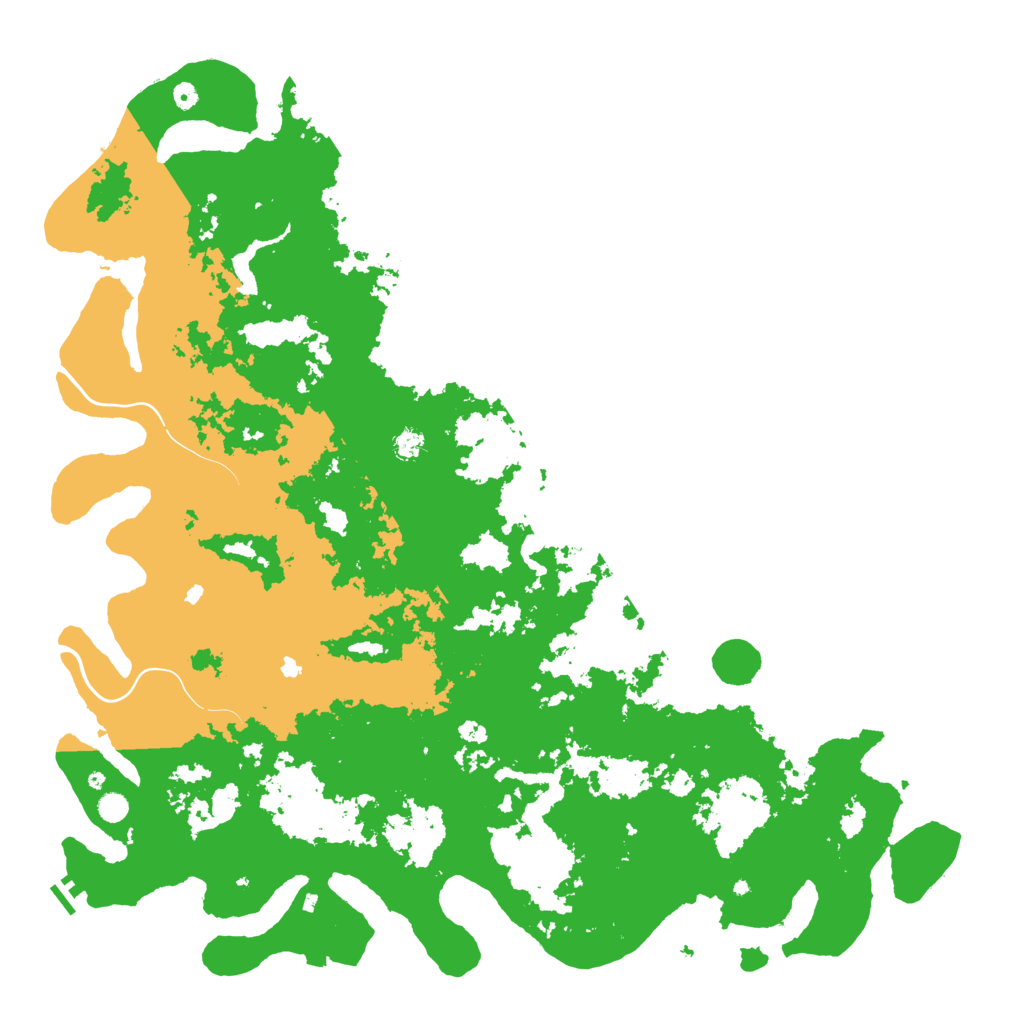 Biome Rust Map: Procedural Map, Size: 6000, Seed: 1234866