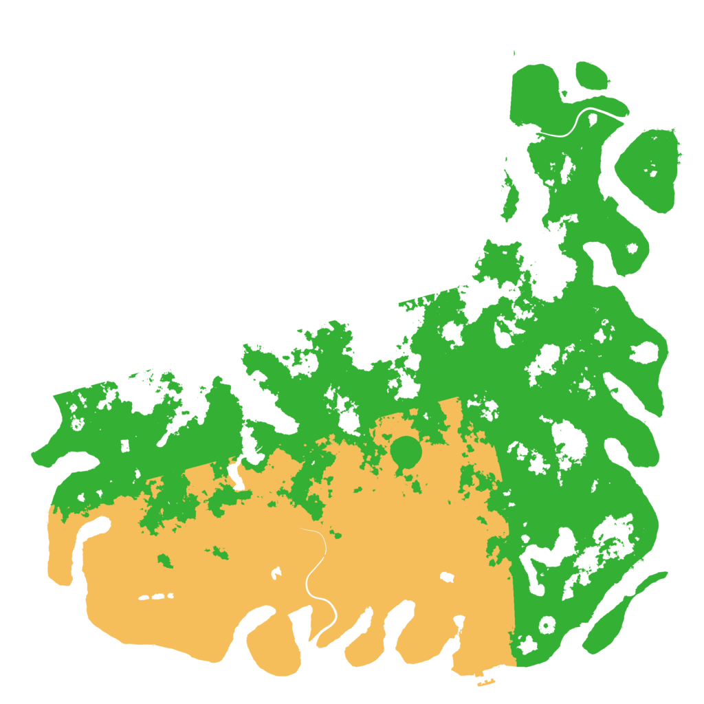 Biome Rust Map: Procedural Map, Size: 6000, Seed: 1158385230