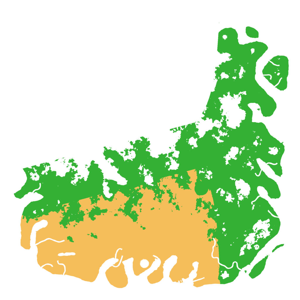 Biome Rust Map: Procedural Map, Size: 6000, Seed: 1158385230