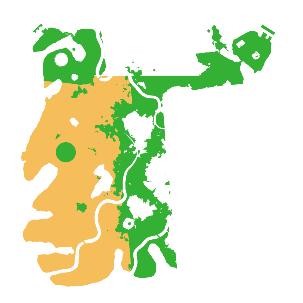 Biome Rust Map: Procedural Map, Size: 4000, Seed: 1238765