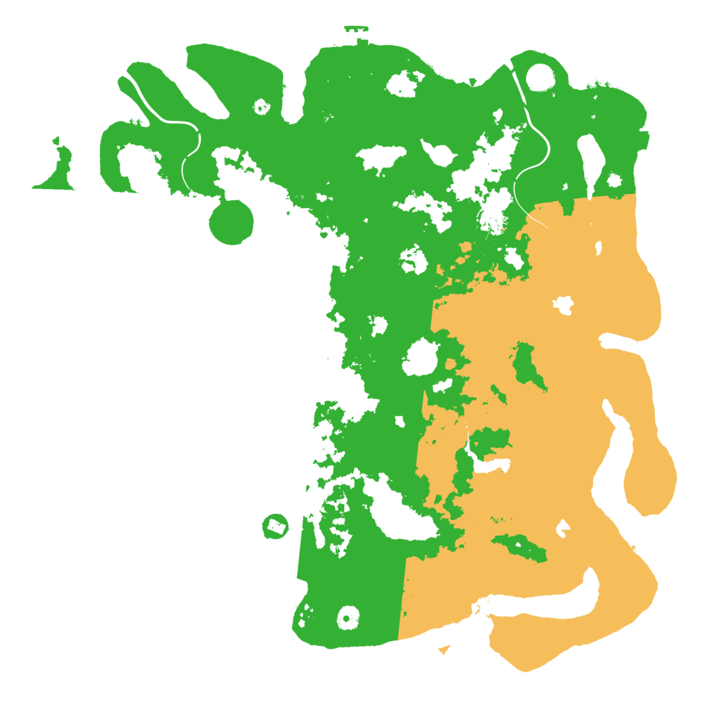 Biome Rust Map: Procedural Map, Size: 4500, Seed: 1754049928