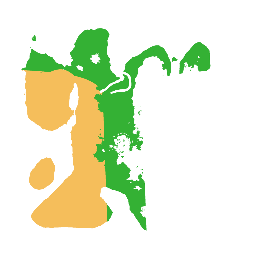 Biome Rust Map: Procedural Map, Size: 2500, Seed: 458895668