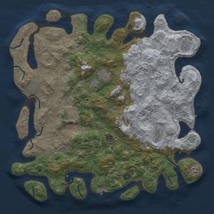 Thumbnail Rust Map: Procedural Map, Size: 4500, Seed: 268, 20 Monuments