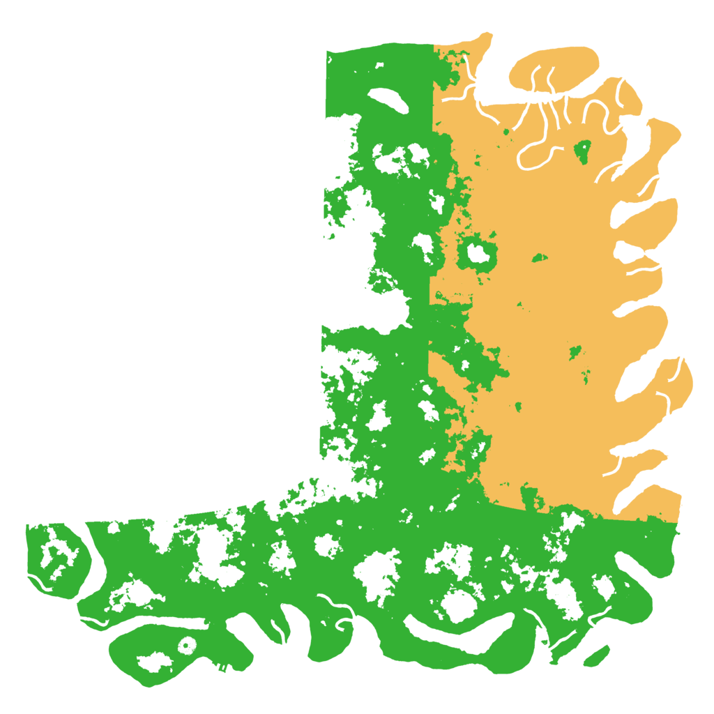 Biome Rust Map: Procedural Map, Size: 6000, Seed: 300910343