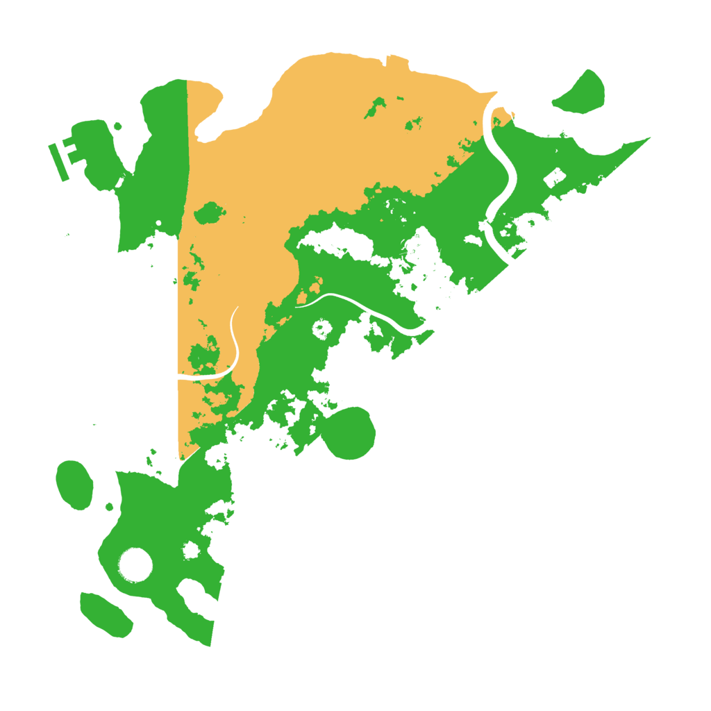 Biome Rust Map: Procedural Map, Size: 3700, Seed: 129109243