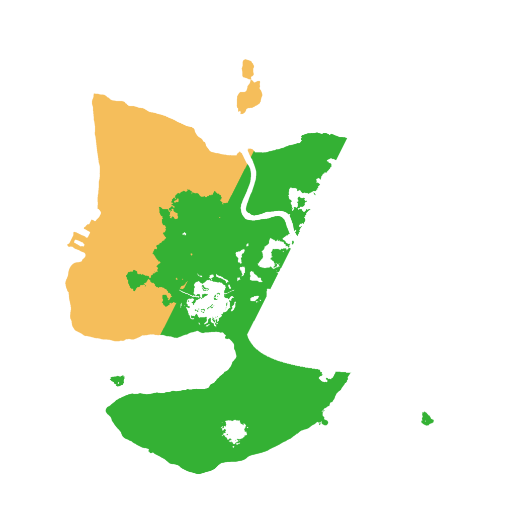 Biome Rust Map: Procedural Map, Size: 2000, Seed: 202738190