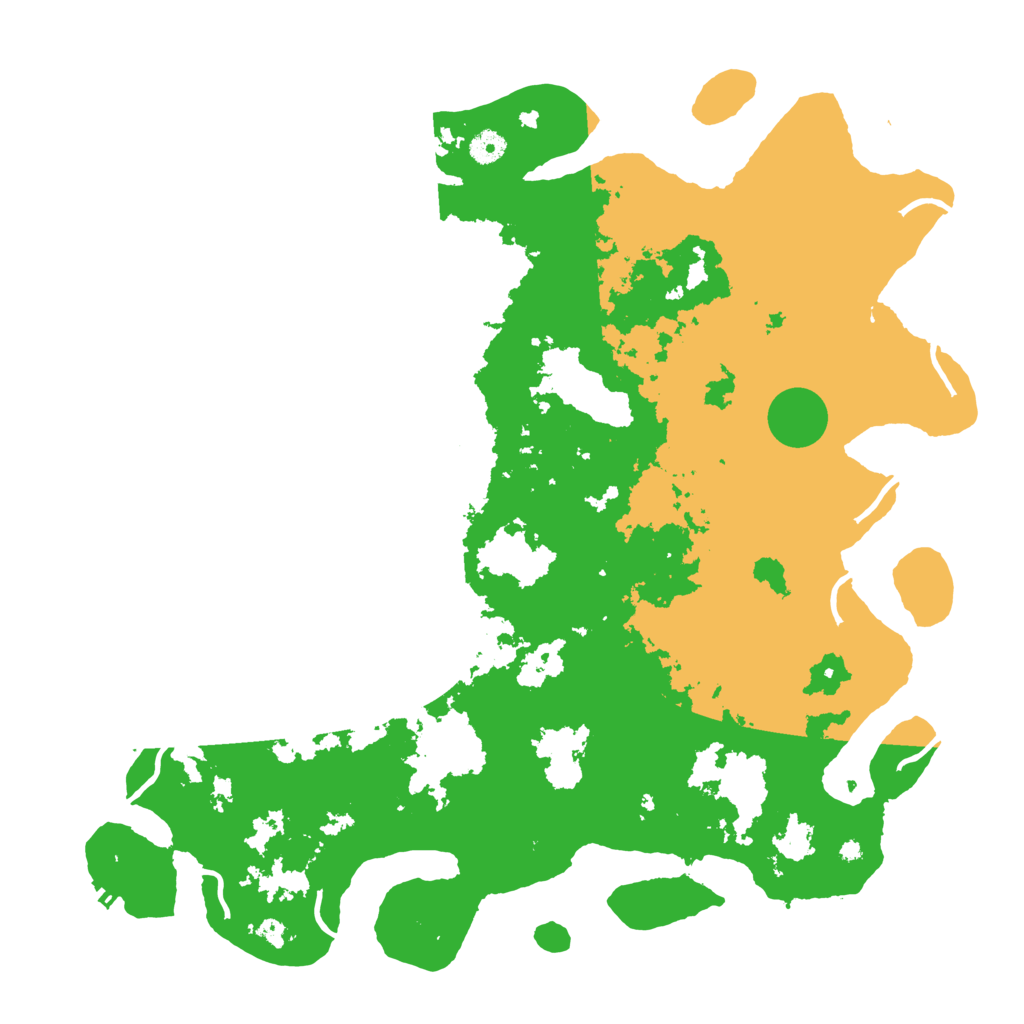 Biome Rust Map: Procedural Map, Size: 4500, Seed: 154625