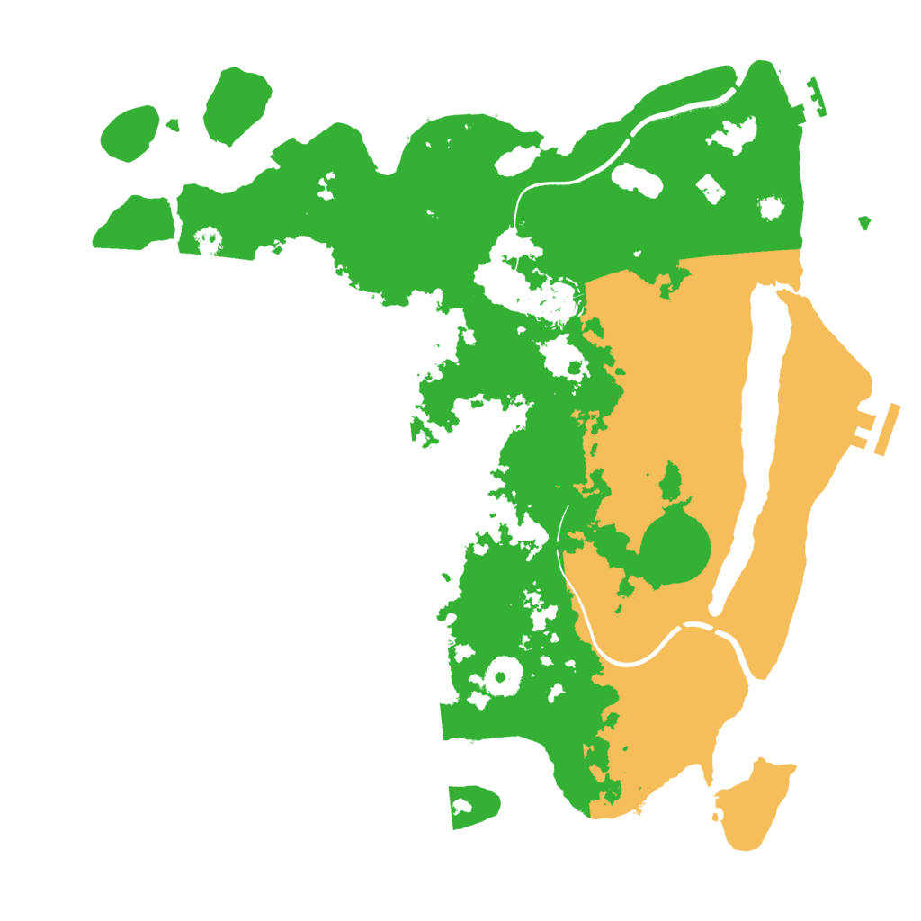 Biome Rust Map: Procedural Map, Size: 3500, Seed: 735289513