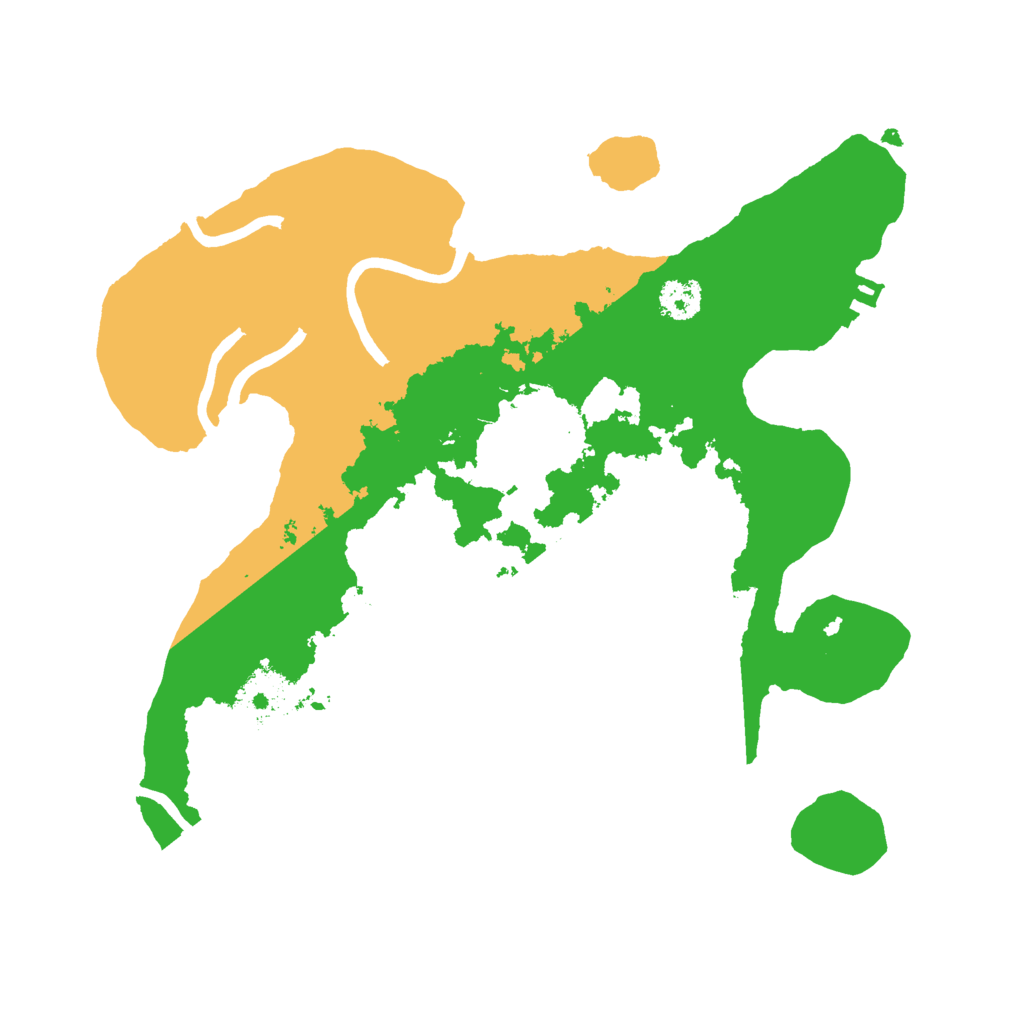 Biome Rust Map: Procedural Map, Size: 2500, Seed: 214214