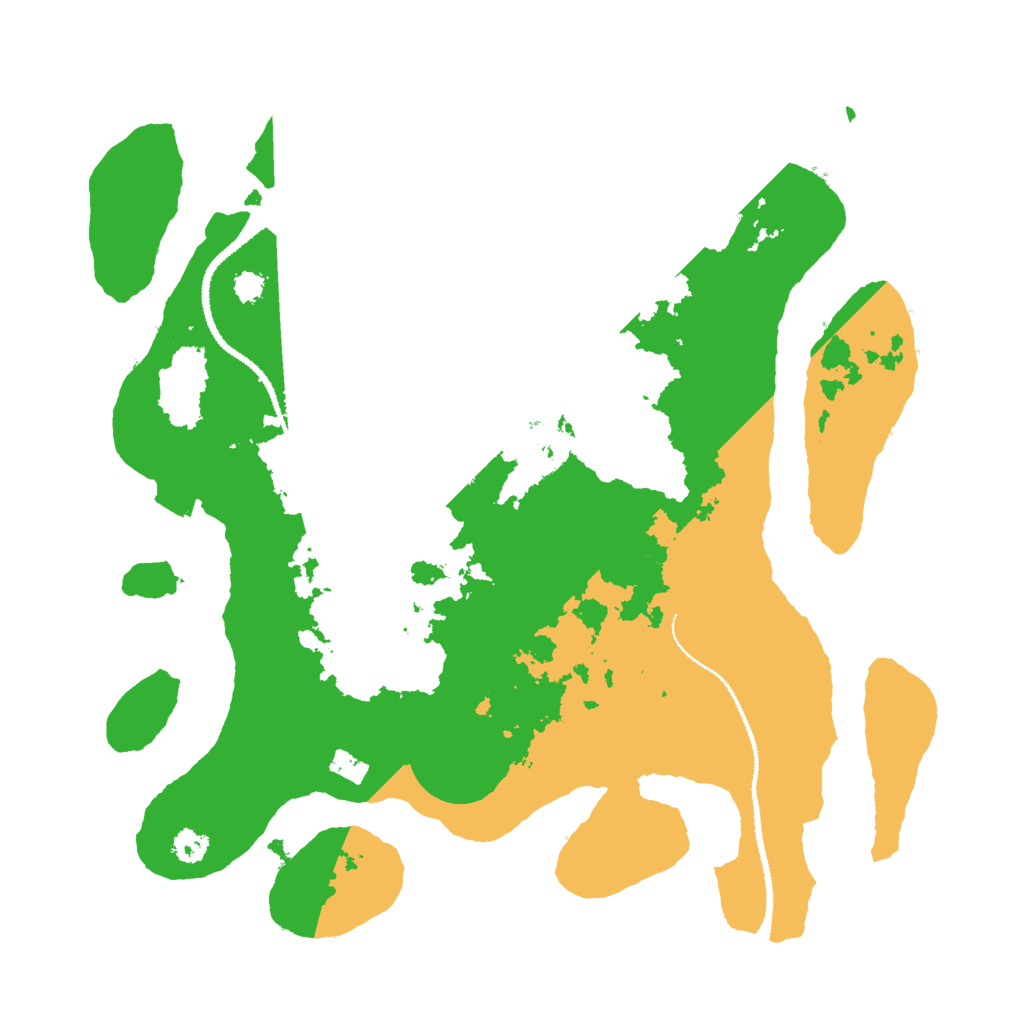 Biome Rust Map: Procedural Map, Size: 3000, Seed: 58171778