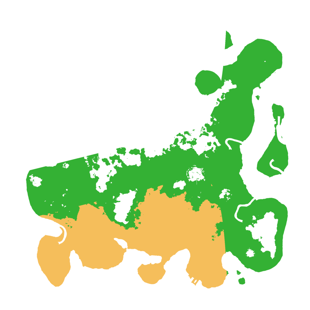 Biome Rust Map: Procedural Map, Size: 3500, Seed: 3068416