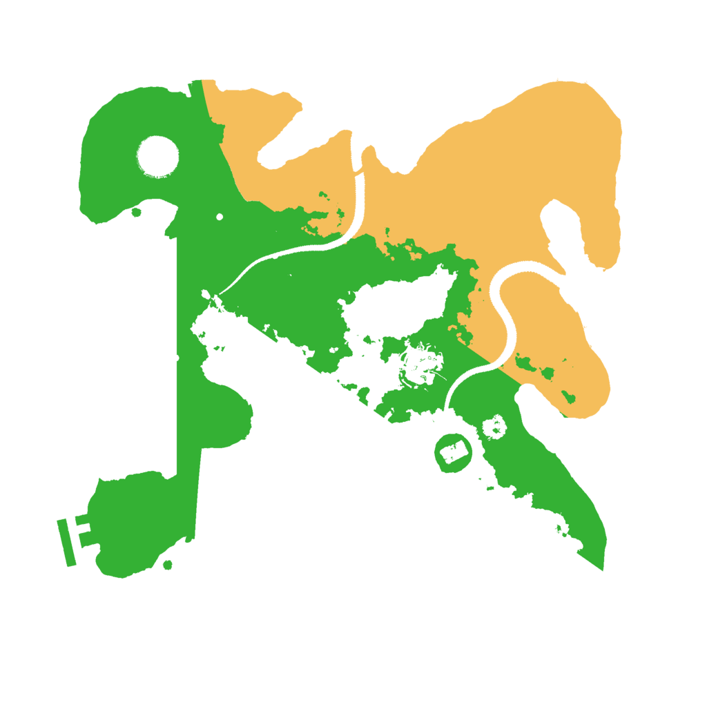 Biome Rust Map: Procedural Map, Size: 3000, Seed: 1256693612