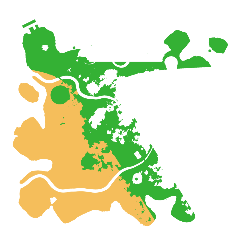 Biome Rust Map: Procedural Map, Size: 3500, Seed: 748