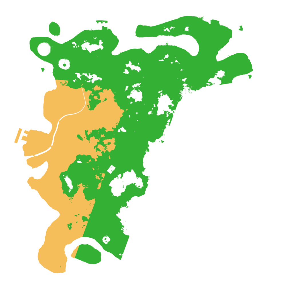 Biome Rust Map: Procedural Map, Size: 3900, Seed: 258