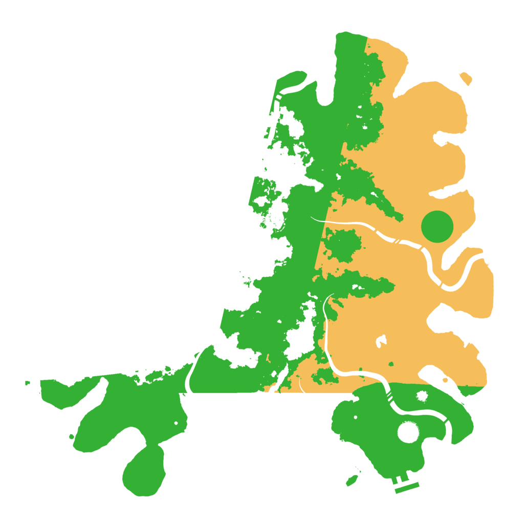 Biome Rust Map: Procedural Map, Size: 4300, Seed: 1376711062