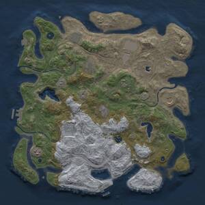 Thumbnail Rust Map: Procedural Map, Size: 4250, Seed: 642942289, 16 Monuments