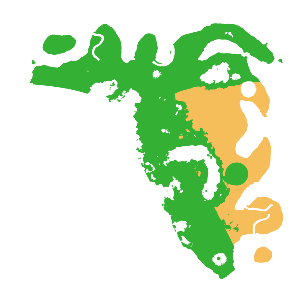 Biome Rust Map: Procedural Map, Size: 3500, Seed: 769295