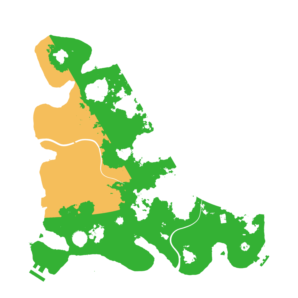 Biome Rust Map: Procedural Map, Size: 3500, Seed: 5341
