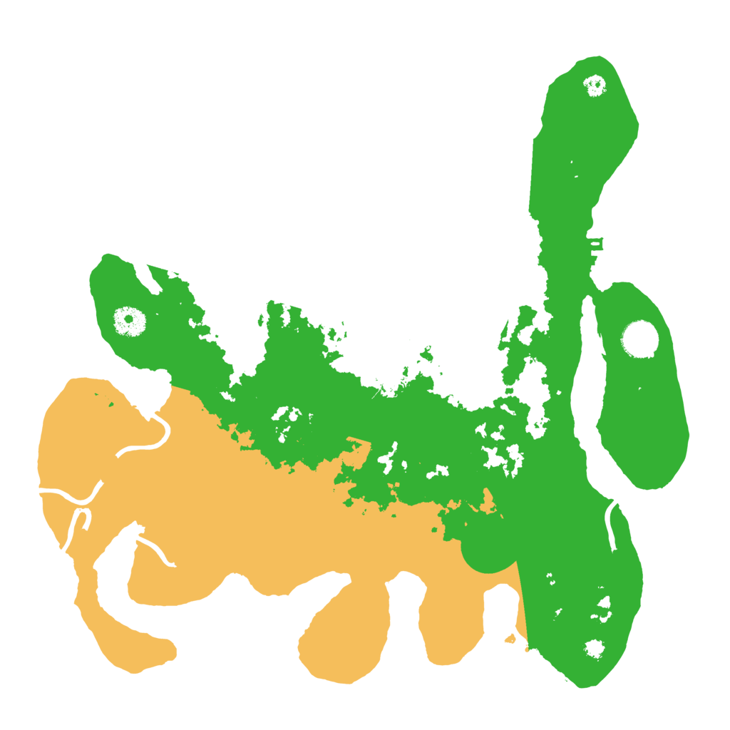 Biome Rust Map: Procedural Map, Size: 3500, Seed: 1814694675