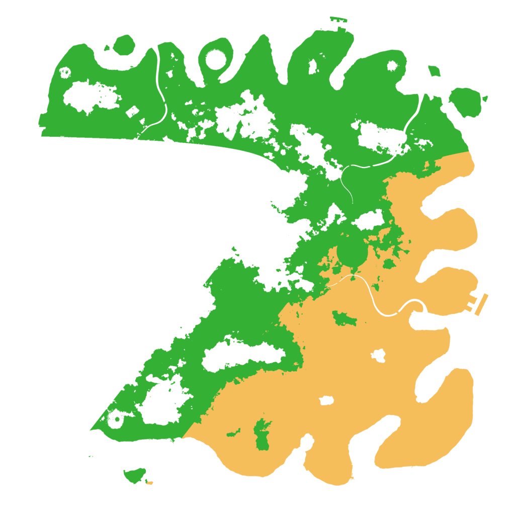 Biome Rust Map: Procedural Map, Size: 4500, Seed: 305