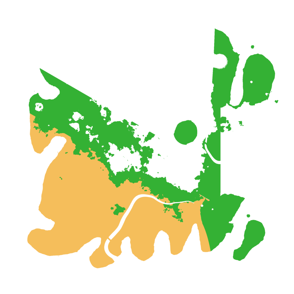 Biome Rust Map: Procedural Map, Size: 3500, Seed: 94218546