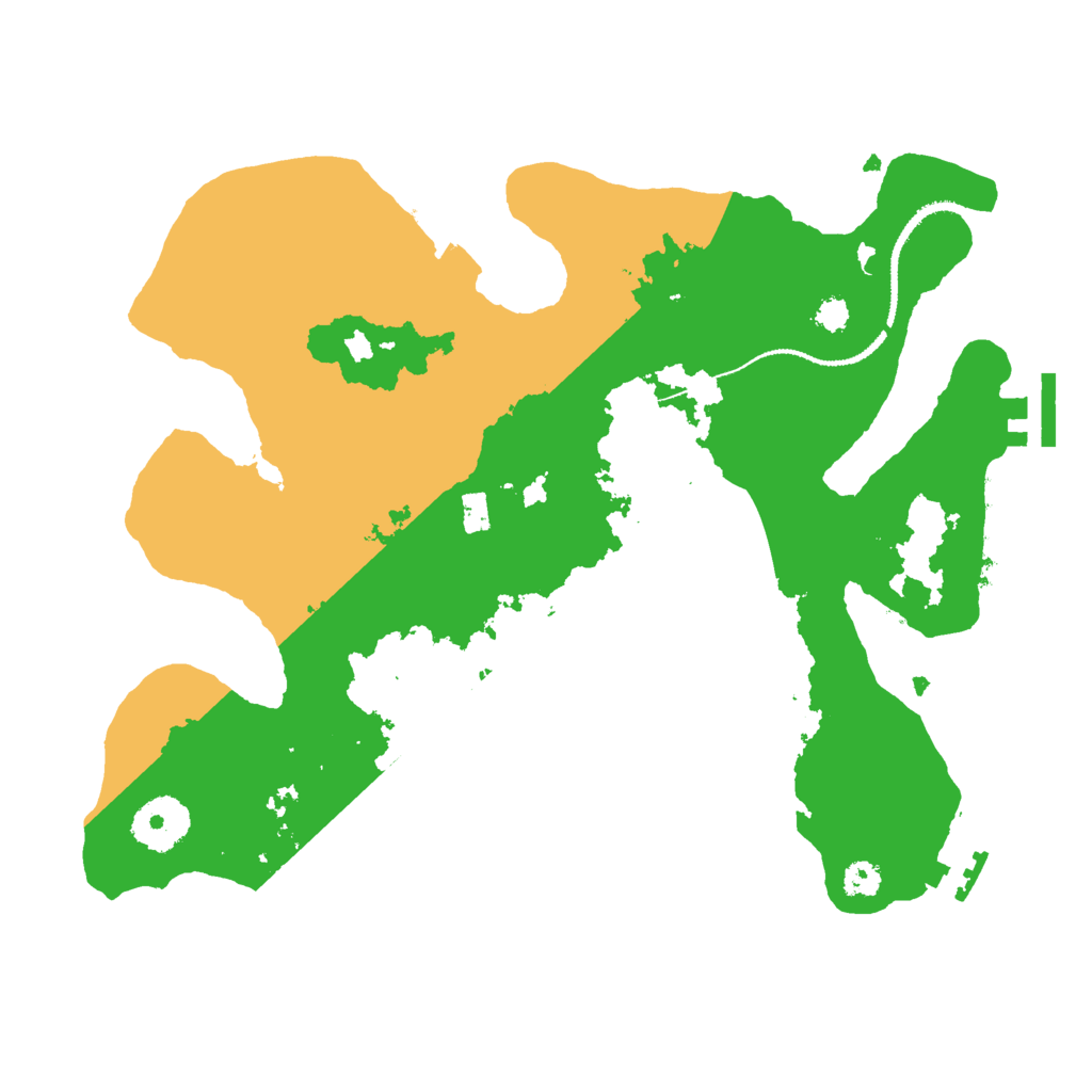 Biome Rust Map: Procedural Map, Size: 3000, Seed: 41682