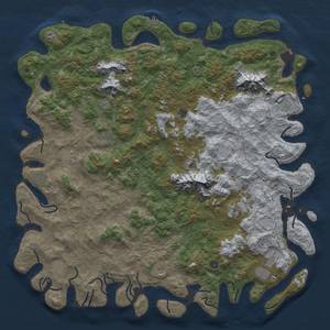 Thumbnail Rust Map: Procedural Map, Size: 6000, Seed: 432464348, 20 Monuments