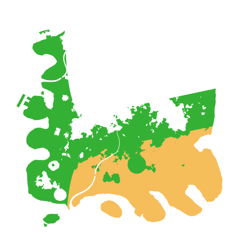 Biome Rust Map: Procedural Map, Size: 3500, Seed: 202210055