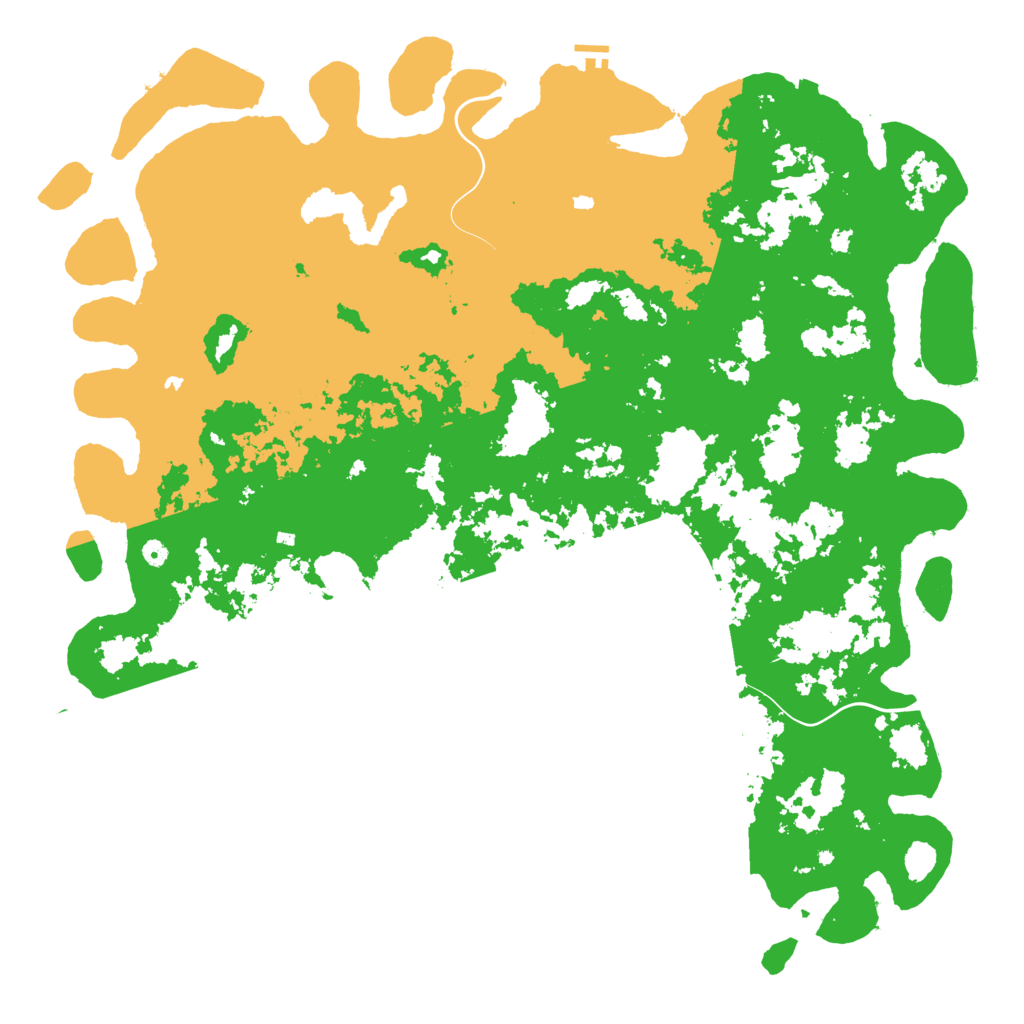 Biome Rust Map: Procedural Map, Size: 6000, Seed: 564888475