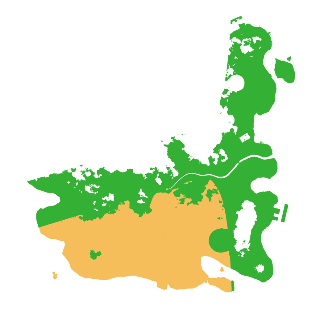 Biome Rust Map: Procedural Map, Size: 3500, Seed: 57020919