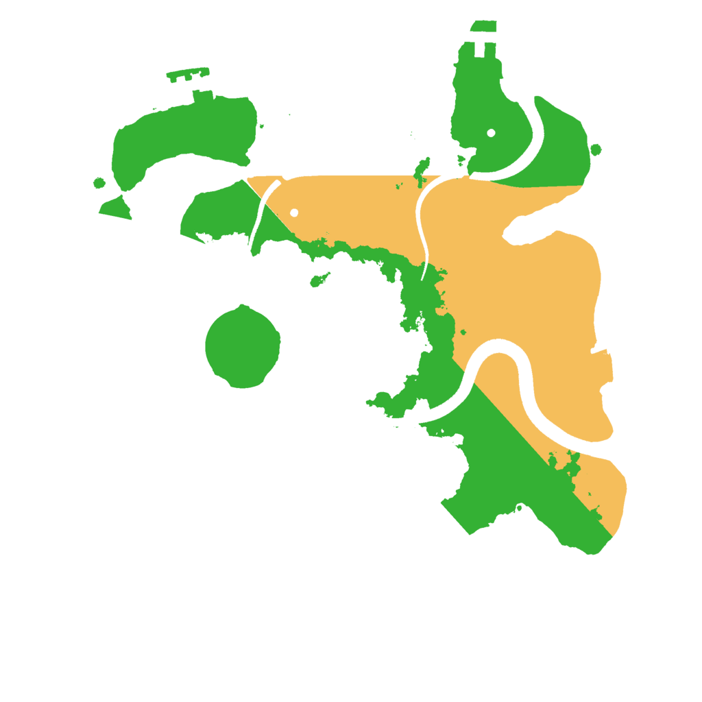 Biome Rust Map: Procedural Map, Size: 2500, Seed: 69843522