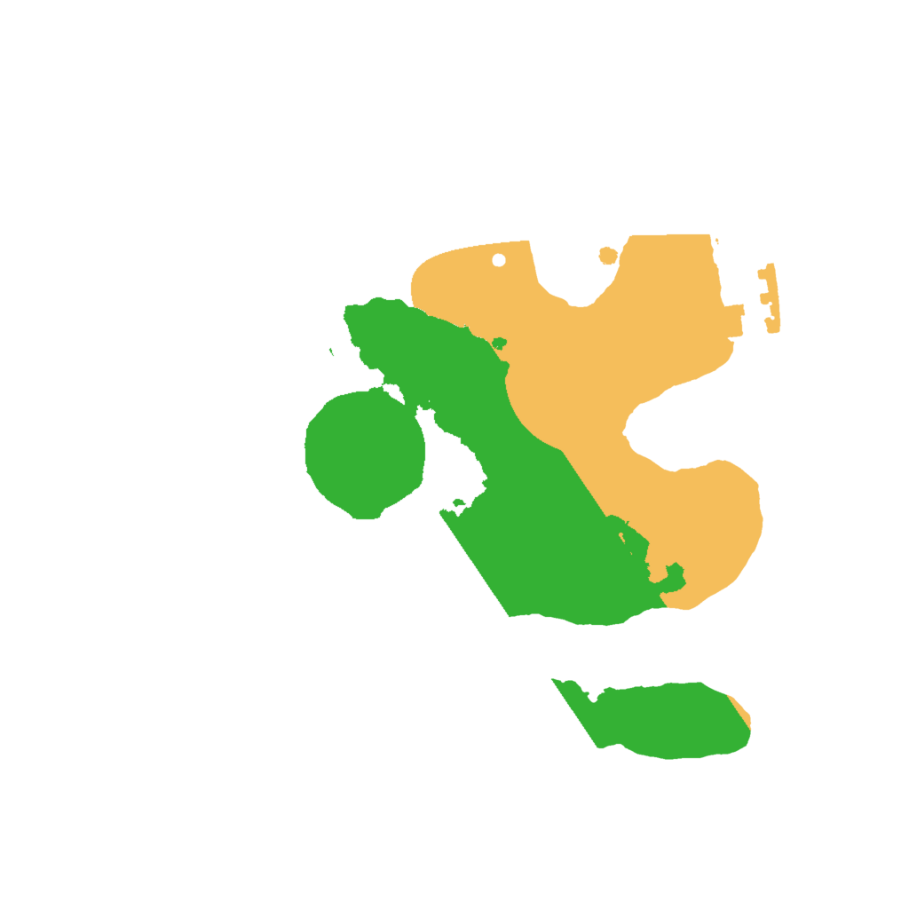 Biome Rust Map: Procedural Map, Size: 2000, Seed: 406282573