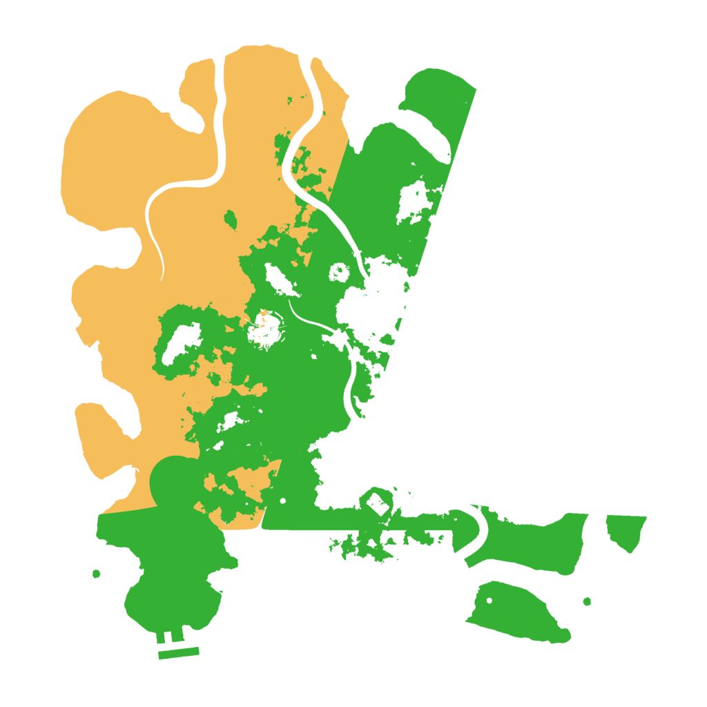 Biome Rust Map: Procedural Map, Size: 3500, Seed: 6051441