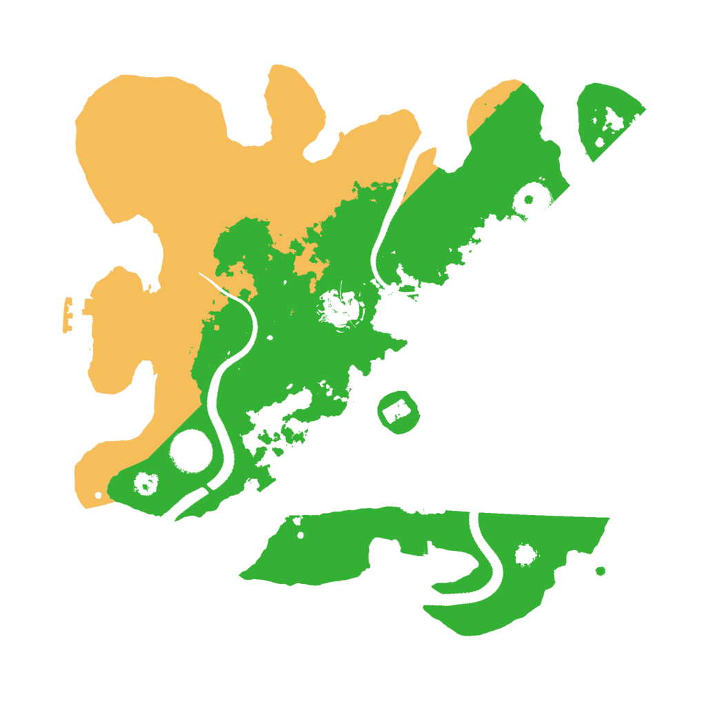 Biome Rust Map: Procedural Map, Size: 3000, Seed: 10521