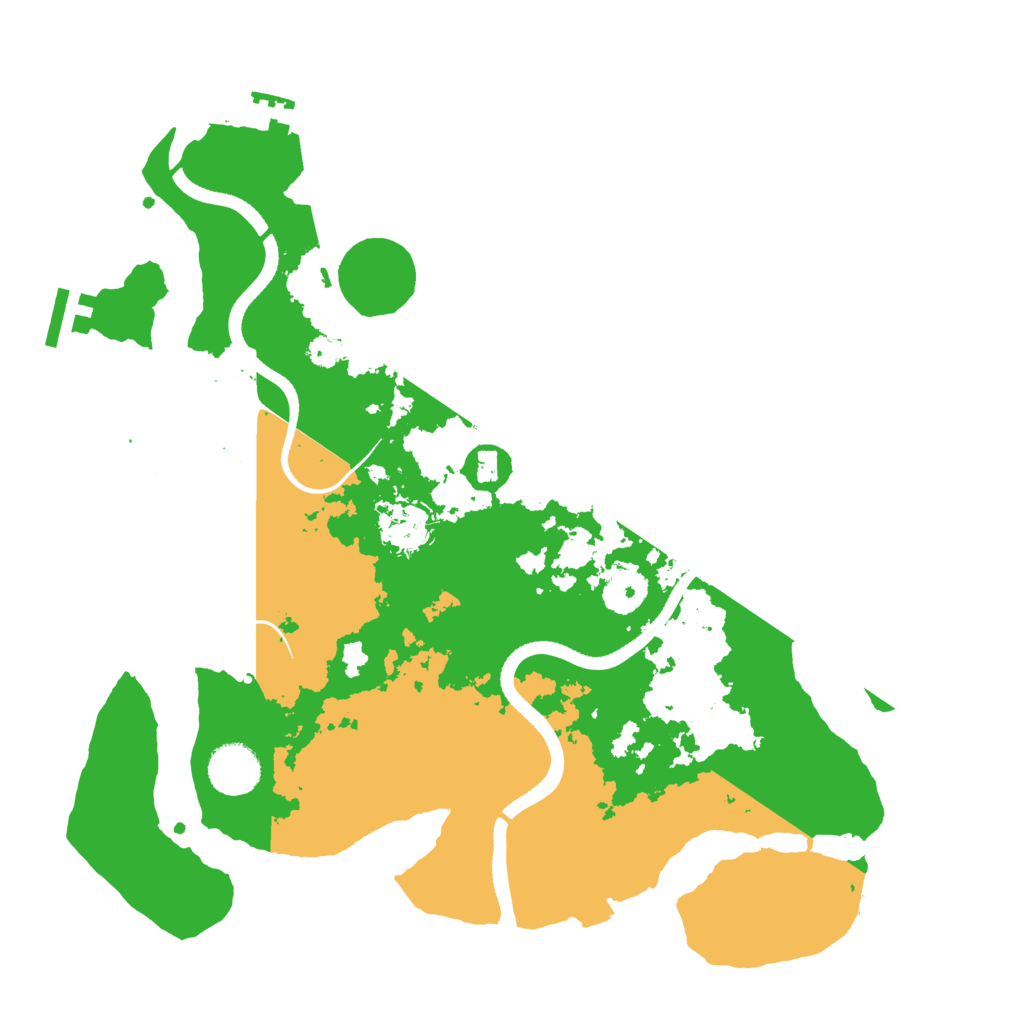 Biome Rust Map: Procedural Map, Size: 3500, Seed: 17618778