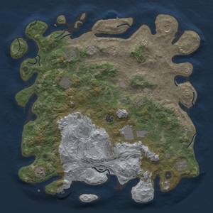 Thumbnail Rust Map: Procedural Map, Size: 4300, Seed: 1538916237, 20 Monuments