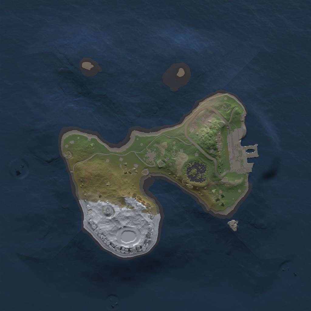 Rust Map: Procedural Map, Size: 1500, Seed: 585431056, 5 Monuments