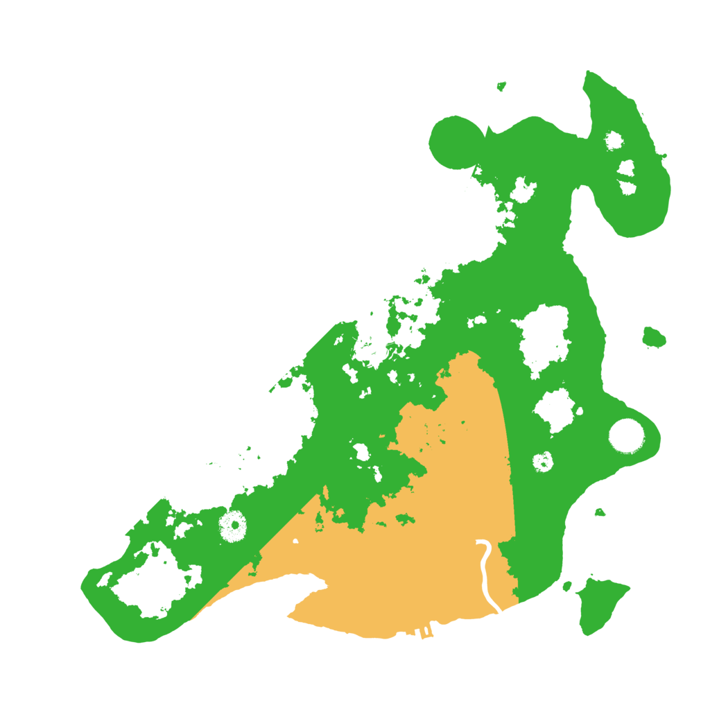 Biome Rust Map: Procedural Map, Size: 3600, Seed: 532562807