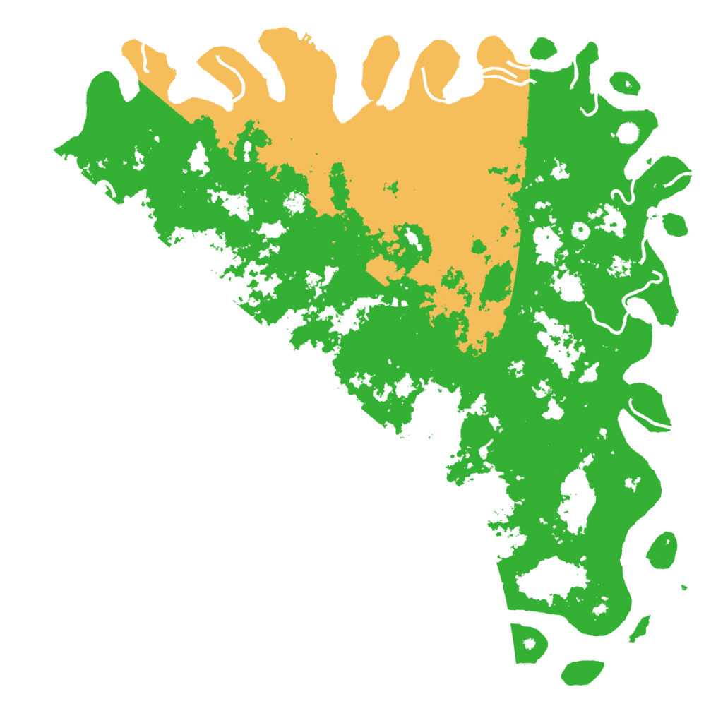 Biome Rust Map: Procedural Map, Size: 6000, Seed: 1057