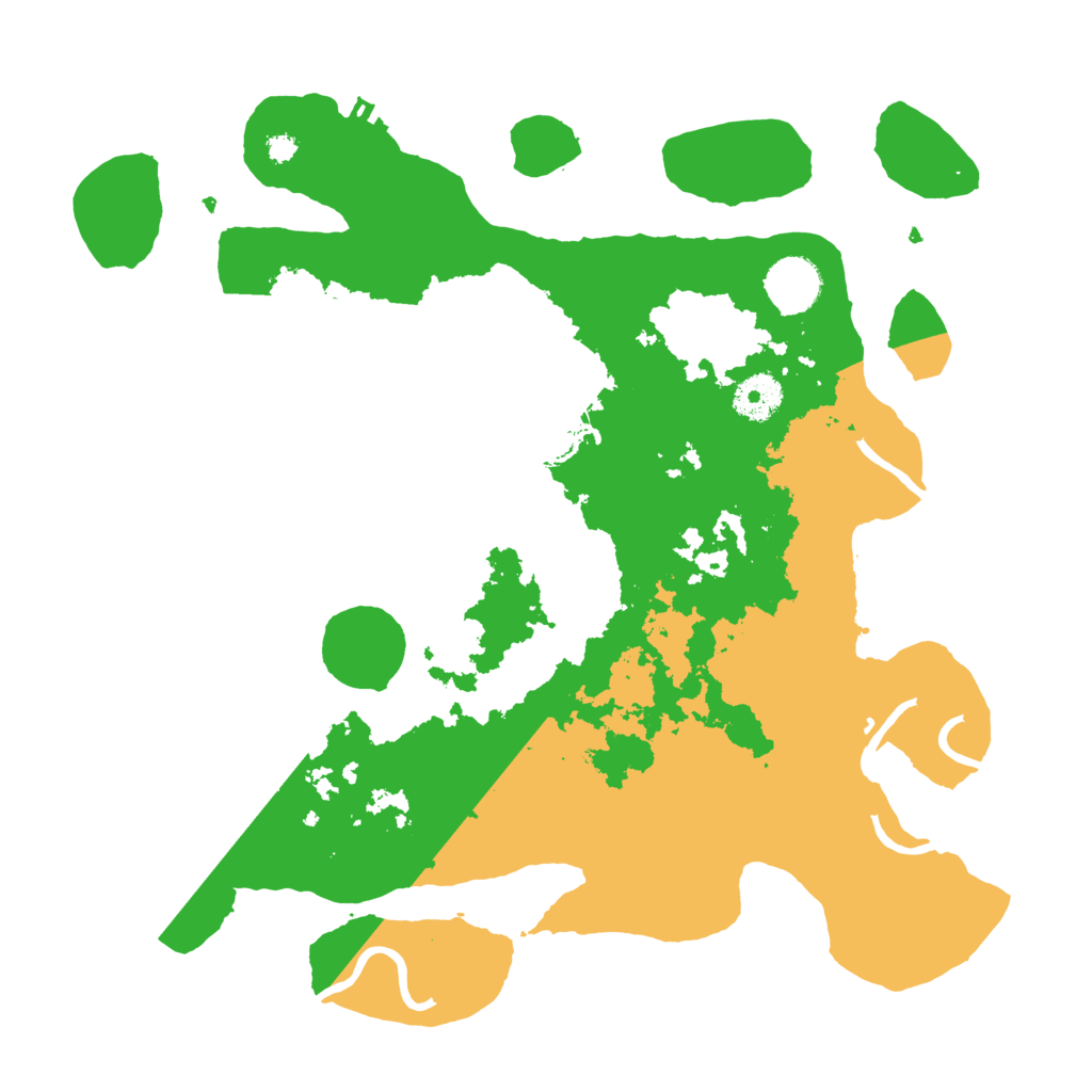 Biome Rust Map: Procedural Map, Size: 3500, Seed: 16872