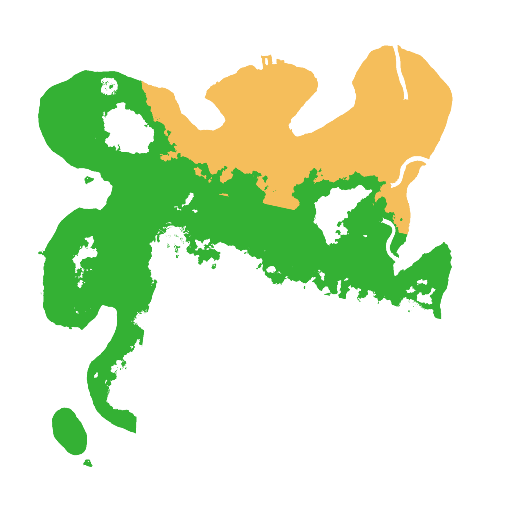 Biome Rust Map: Procedural Map, Size: 3000, Seed: 13159
