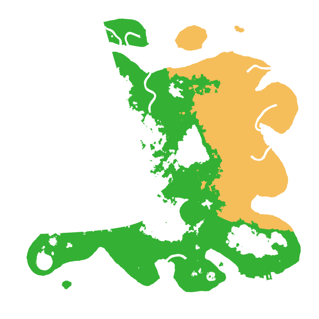 Biome Rust Map: Procedural Map, Size: 3500, Seed: 557234270