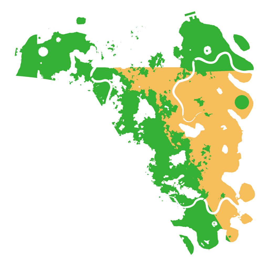 Biome Rust Map: Procedural Map, Size: 5000, Seed: 6942069